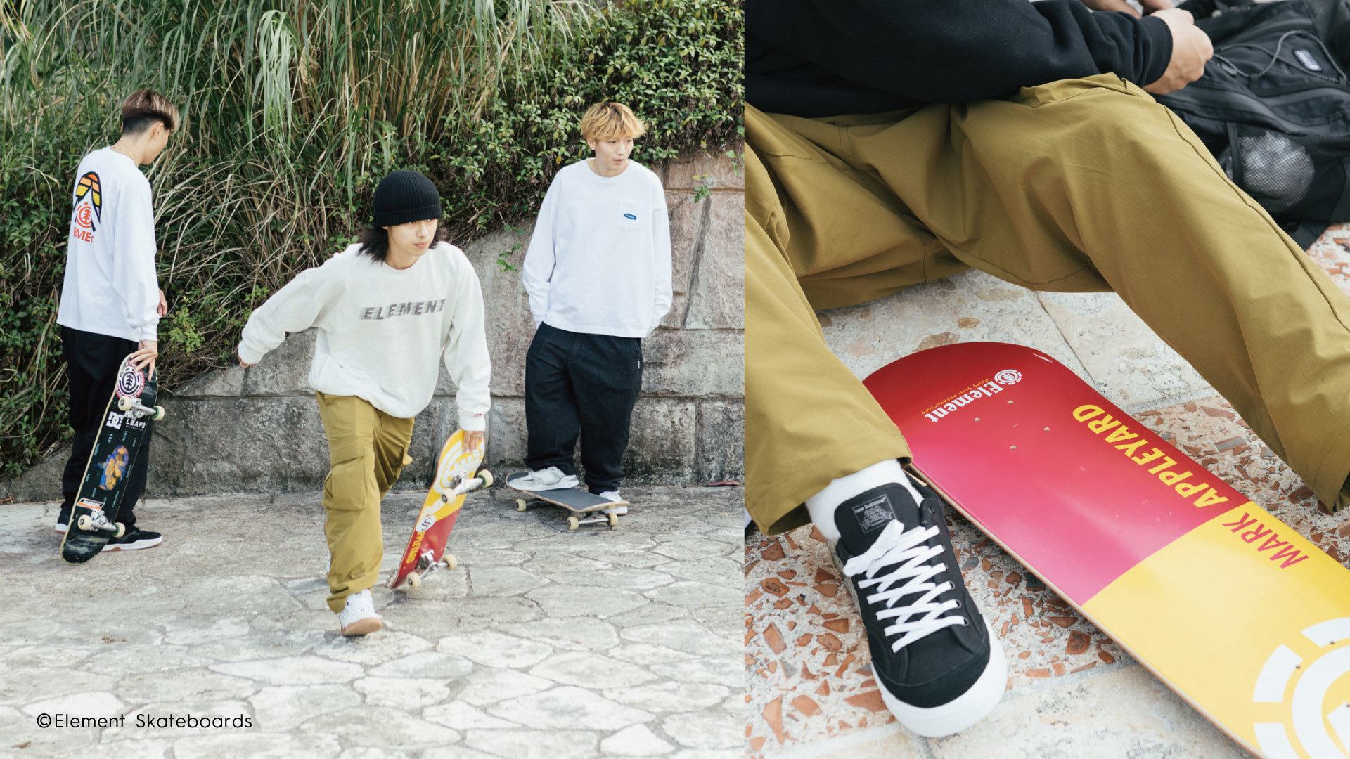 XP[^[B̃ACfA琶܂ꂽuSHOD PANTSvVCibv Element Skateboards 甭