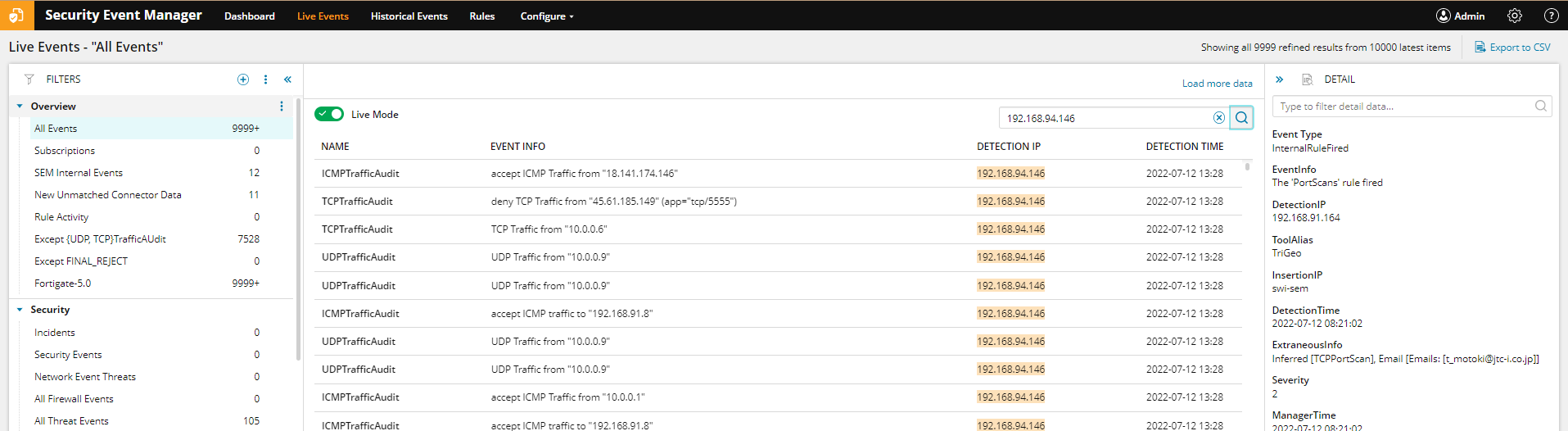 Ws^[eNmW[AIv~XSolarWindsSIEMiuSolarWinds Security Event Manager (SEM)vWatchGuard FireboxiƂ̘Agɂ̔