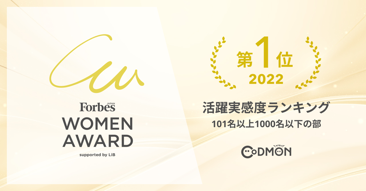 RhA{őK͂̏A[h Forbes JAPAN WOMEN AWARD 2022 xLO101ȏ1000ȉ̕ɂđ1ʎ