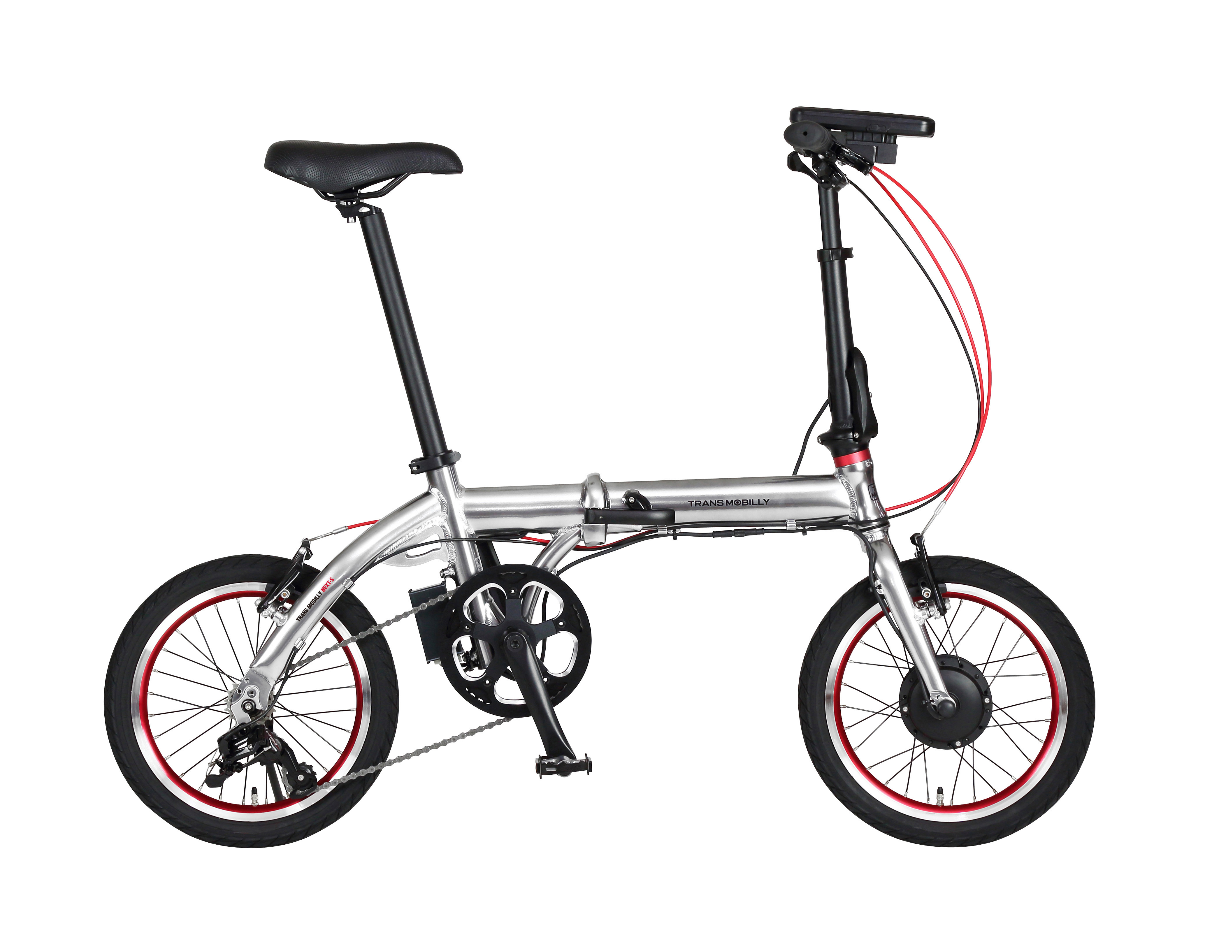 ^Ԃ߂ɂꂽdAVXg]ԁ@ULTRA LIGHT E-BIKE TRANS MOBILLY NEXT]16C`V@\̃oCobe[Ƀj[AI