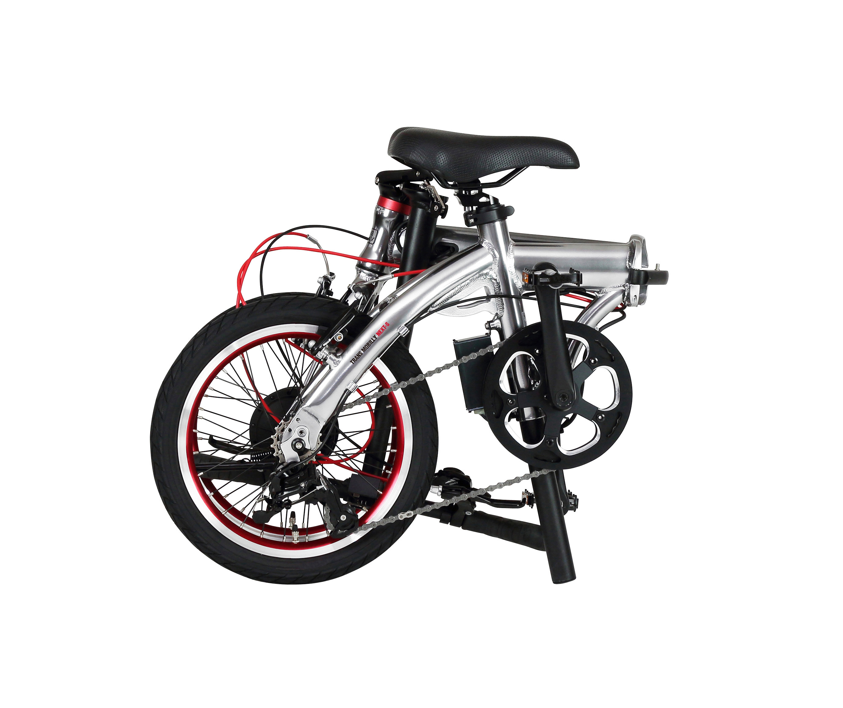 ^Ԃ߂ɂꂽdAVXg]ԁ@ULTRA LIGHT E-BIKE TRANS MOBILLY NEXT]16C`V@\̃oCobe[Ƀj[AI