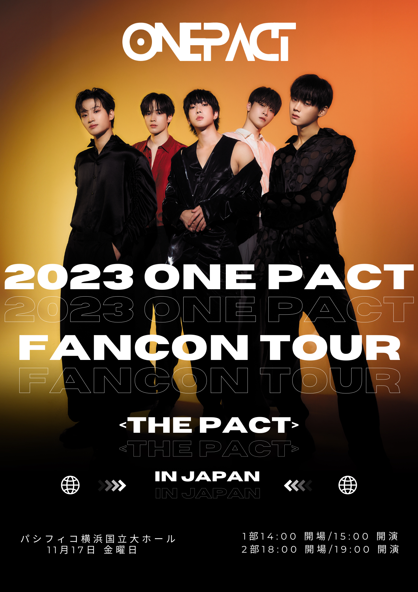 fr[IBOYS PLANEToo[WONE PACT@1117()pVtBRlŊJÁ@2023 ONE PACT FANCON TOUR THE PACT IN JAPAN@V|X^[ցTI