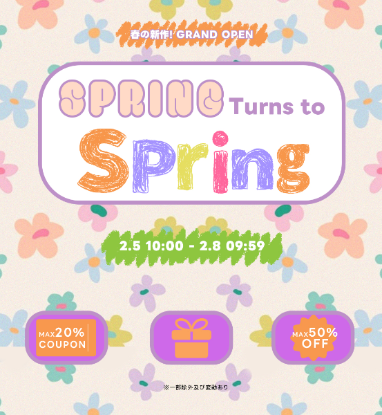 wSPRING Turns to Springx25()`28()72ԌDHOLICɂĐVtZ[JÁI؍fUCi[Yuh葵VVbvɂ