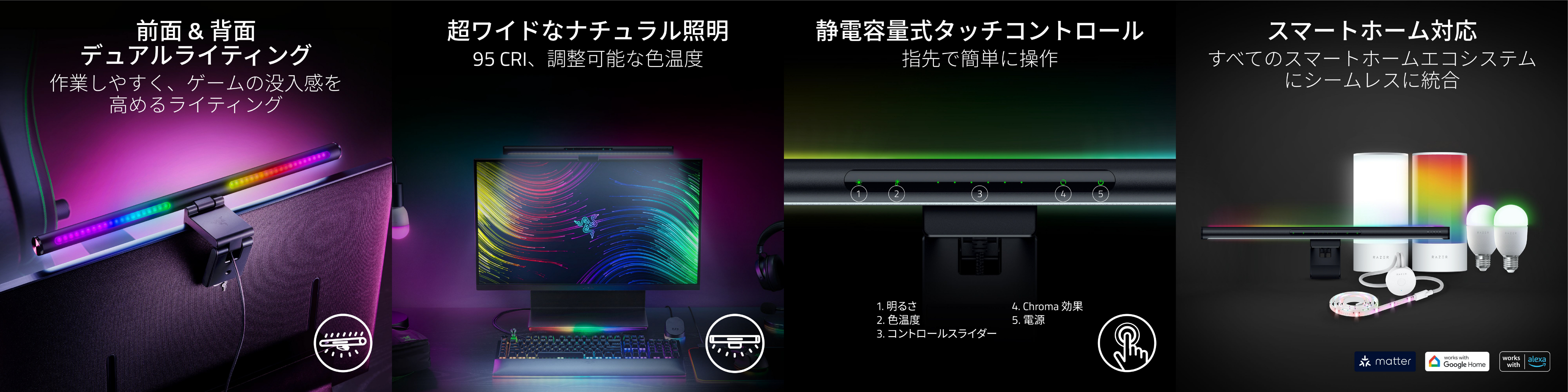 fXN̏ゾłȂAŜ͋̕CςRazer̃j^[CguRazer Aether Monitor Light Barv325()\Jn