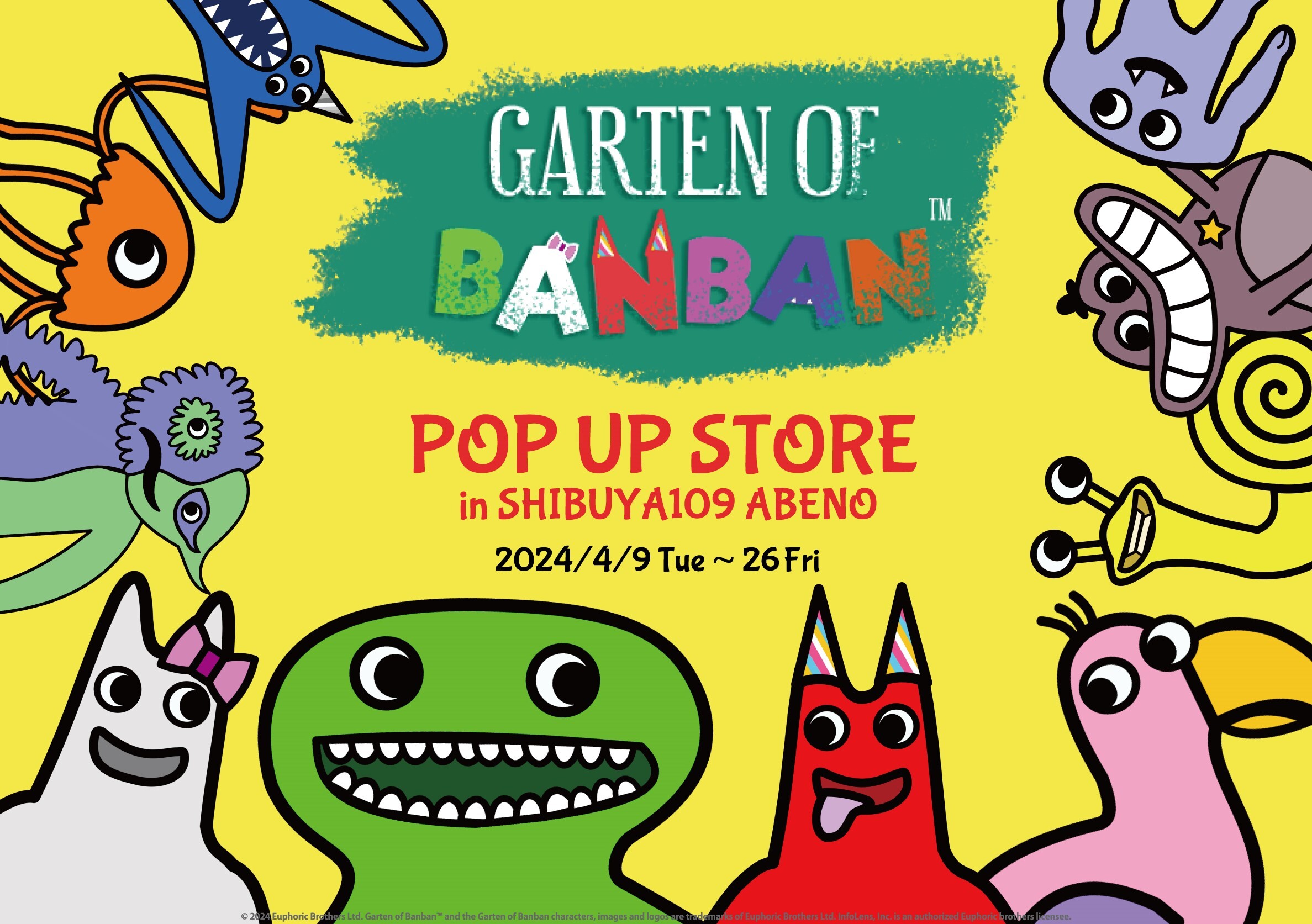 lCz[Q[uGarten of Banbanv֐̌POP UP STORESHIBUYA109 ABENOŊJÌI