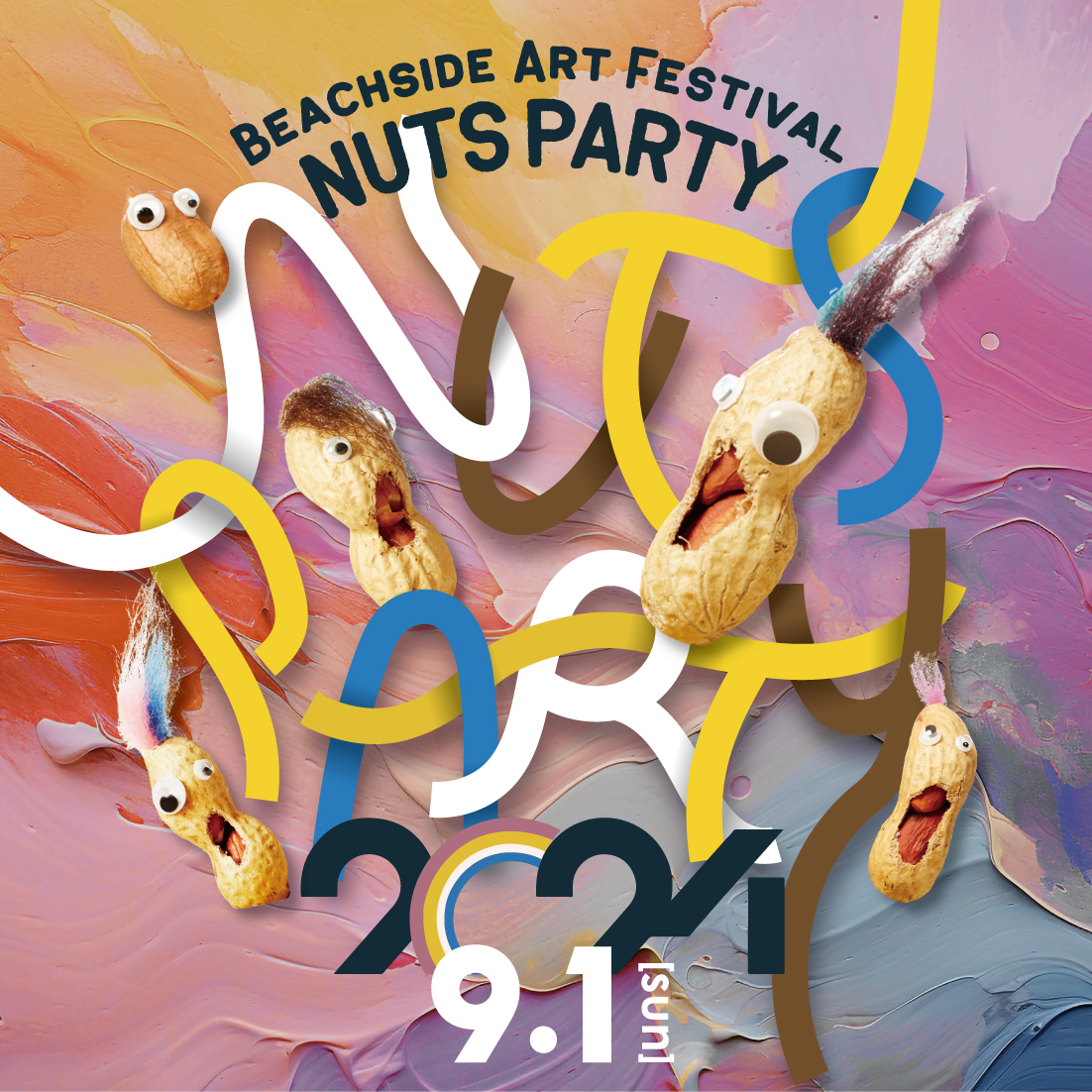 t|[gp[NŃA[gtFXeBouBeachside Art Festival Nuts Party 2024v91JÁI`eo҂̍؃A[eBXg𔭕\`