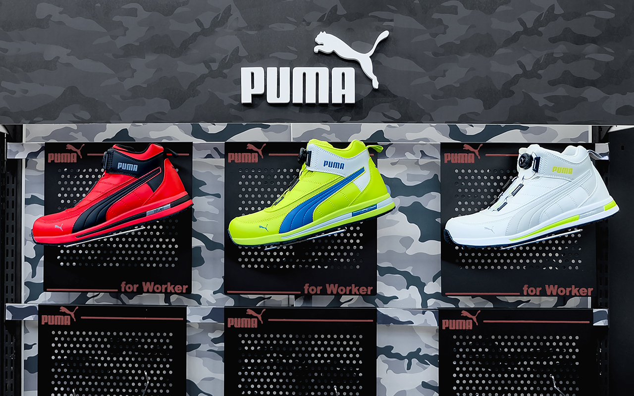 PUMA SAFETYADiscfɑҖ]̃bV^CvJAPAN URBANV[YuSWITCHBACKvo@lC̃~hJbg3FCibv