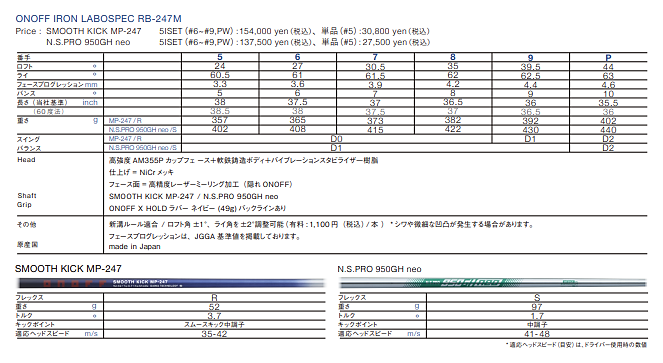 򋗗\A₳A쐫AtB[Z@\ACA@_ABwONOFF IRON LABOSPEC RB-247Mx2024N96VI