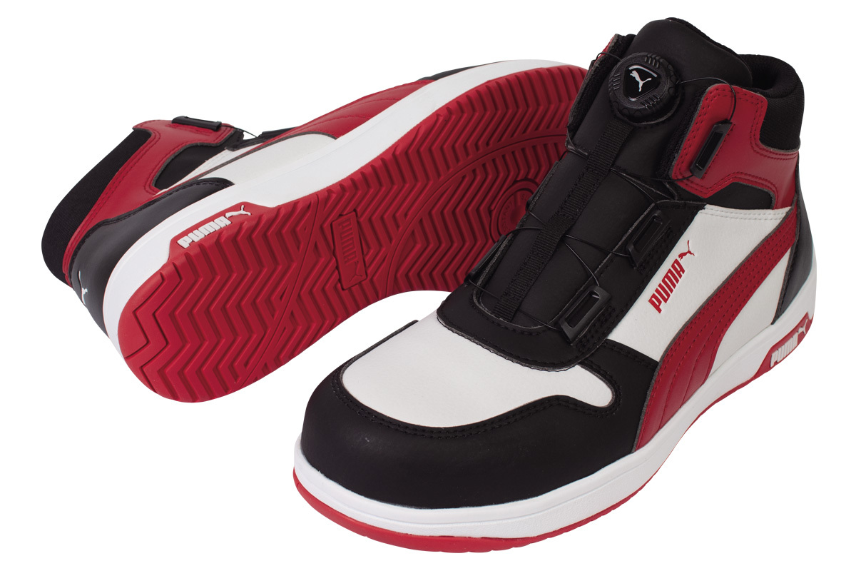 PUMA SAFETYAҖ]̃X|[ceCXgDiscfo@HERITAGEV[YuFRONTCOURTvlC̃~hJbg2FCibv