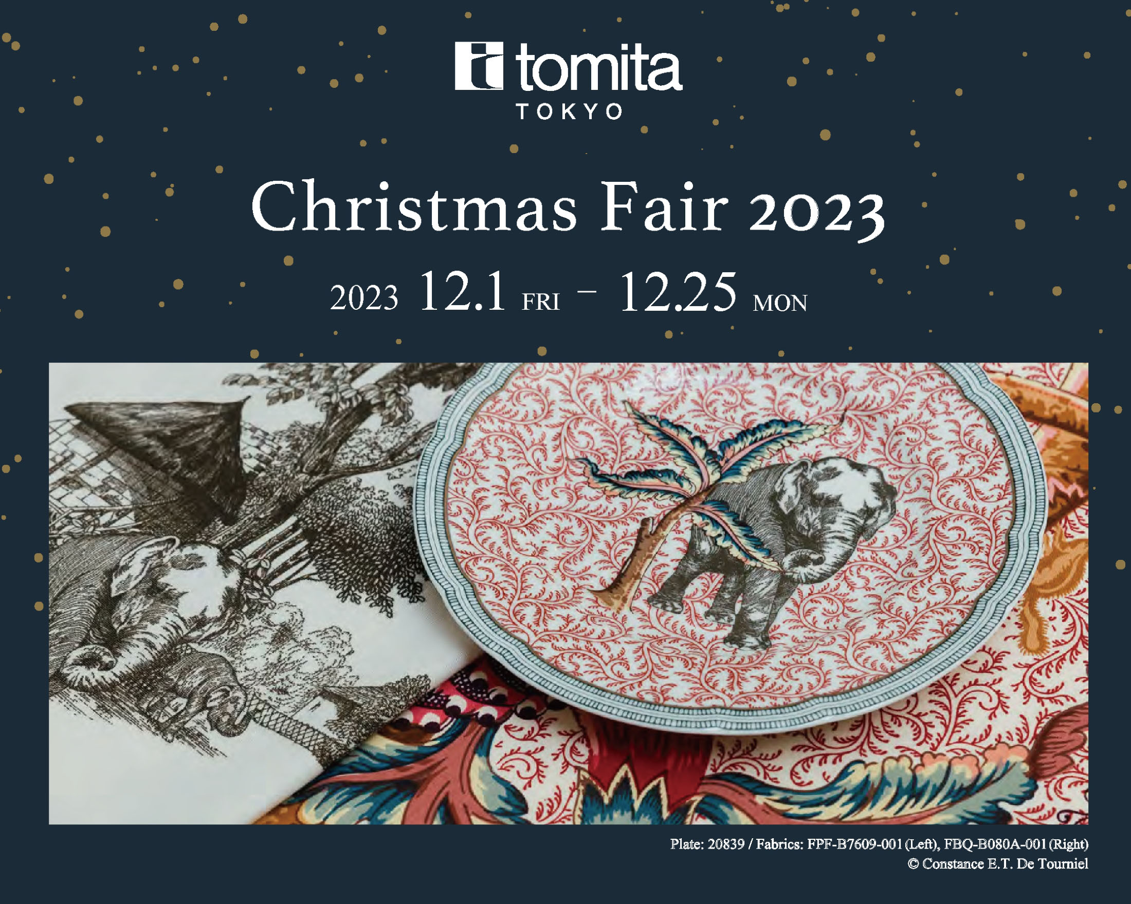 tomita Christmas Fair 2023 uBERNARDAUD ~ PIERRE FREYv̂ē