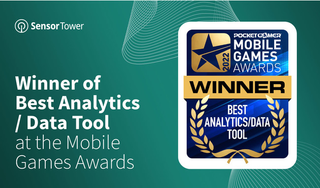 Sensor Tower͂̓xPocket Gamer Mobile Games Awards 2022ɂBest Analytics/Data Tool Accolade܂܂܂