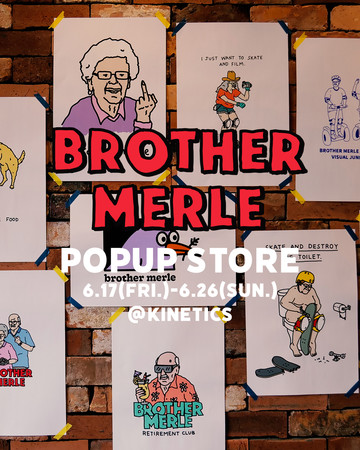 {ƂȂuBrother Merle(uU[}[)vPOP UP STOREJÃAp[ނ̑AA[gi̔