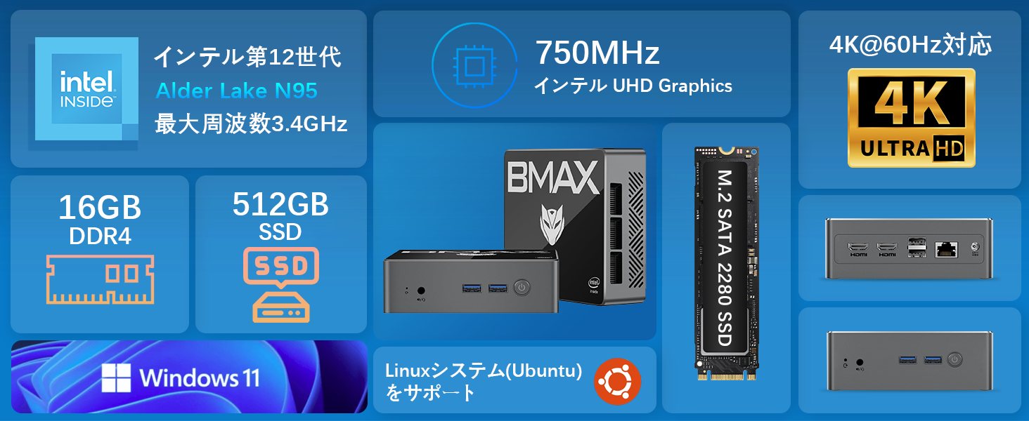 BMAX uB4vIntel 12 N95 ^p\R,16GB+512GB,ňl22,400~!!