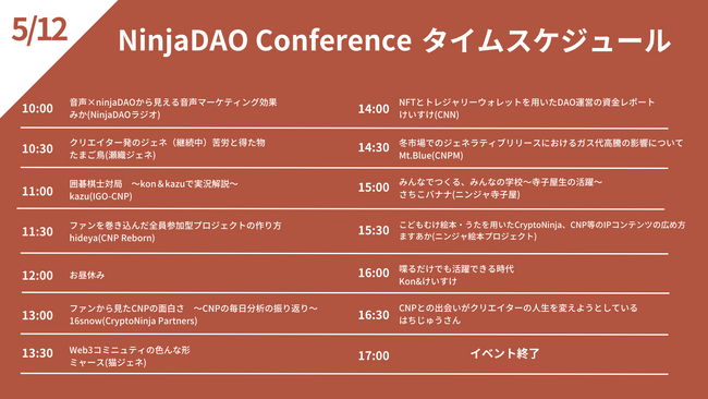 1uNinjaDAO Conferencev吷̂ɕID]ɂA2̊JÂI