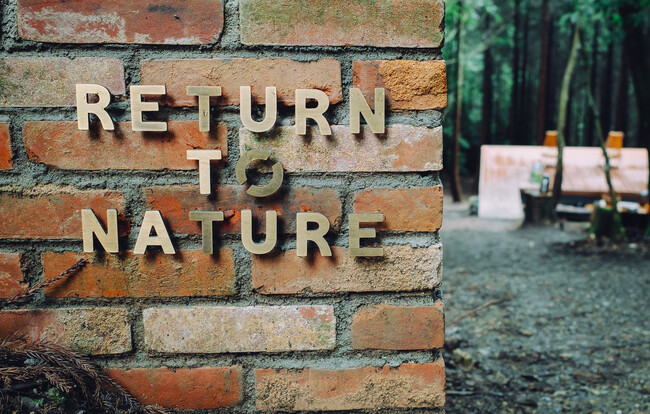 z(R)yRETURN TO NATUREzyɊ҂gzhjtH[ɍ̗p