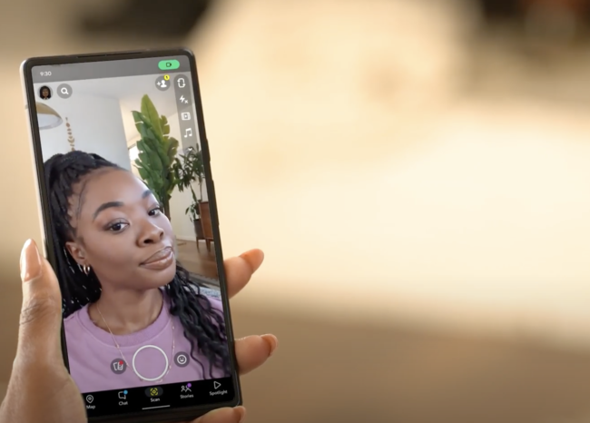 GoogleSnapchatg!Google Pixel 6ɁuQuick Tap to Snapv