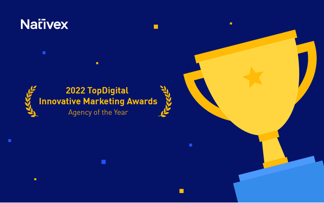 O[oȒn扡fIȐF߂ANATIVEX2022NTOPDIGITAL INNOVATION MARKETING AWARDS