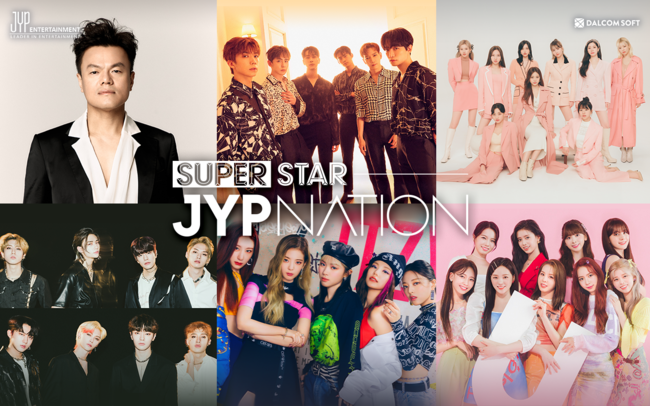 JYPG^[eCgYQ[AvwSUPERSTAR JYPNATIONxɃT[rXJnI