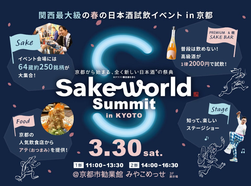 Q65iЁjB֐ő勉̓{̍ՓTuSake World Summit in KYOTOv2024N330iyjɊJ