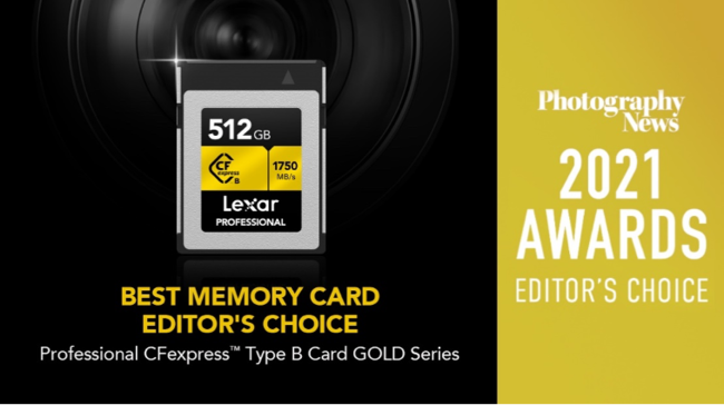 Lexar Professional CFexpress Type-BACOPhotography NewsɂBest Memory Card - Editor's Choice