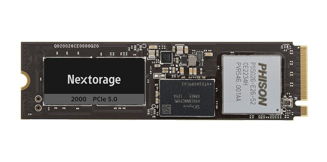 Nextorage PCIe(R)5.0 NVMe(TM) SSD NE5NV[Y ̔Jn̂m点