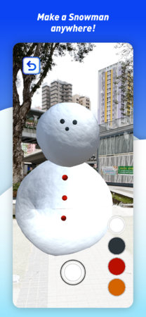 "Niantic Lightship Winter Challenge" ŗDGiɑI΂ꂽARፇQ[AvwSnowFight ARxApp StoreGoogle PlayŔzMJnI