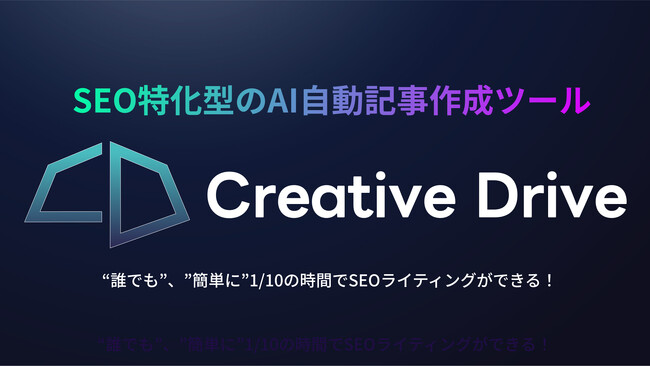 SEOAILc[uCreative Drivev񋟊JnIGPT-4𓋍ڂAł̋L쐬\