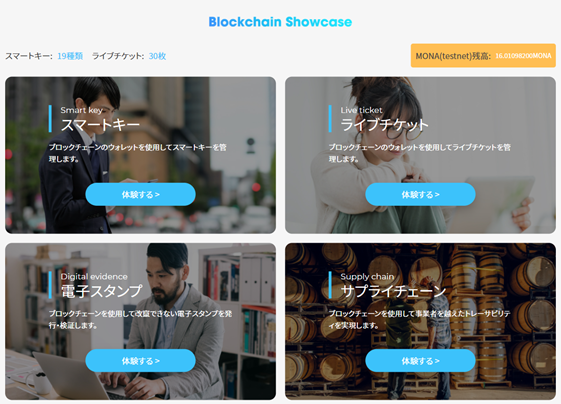 ubN`F[̊pЉfAvuBlockchain ShowcasevJ