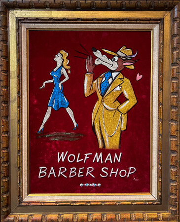 {̃o[o[J`[WOLFMAN BARBER SHOPƁABꖳ̌uhWEIRDOR{[VvWFNgn