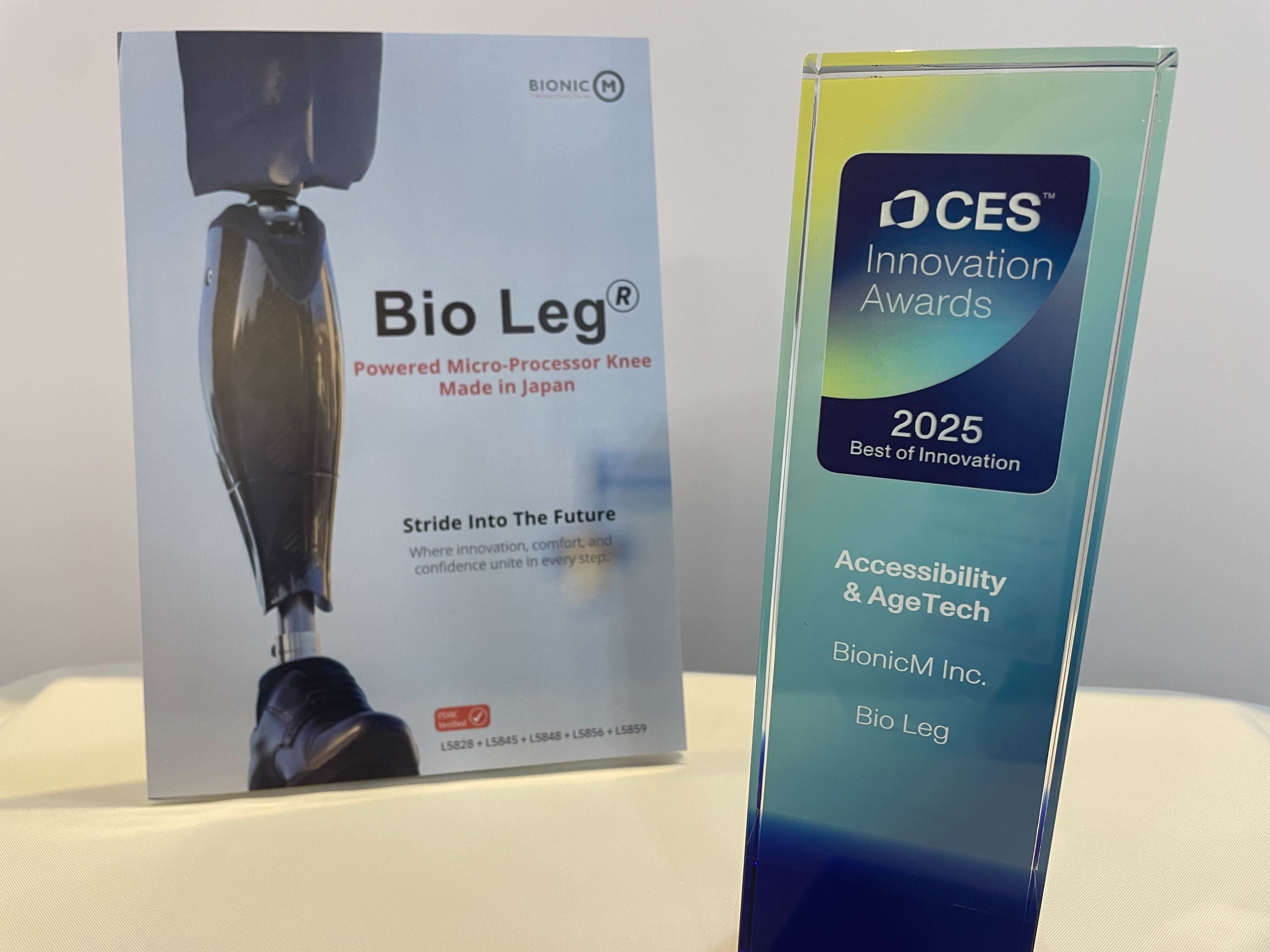 čƂ̋_ƂȂčqАݗ@CES 2025ɂāuBest of Innovationv܂Bio Leg(R)W