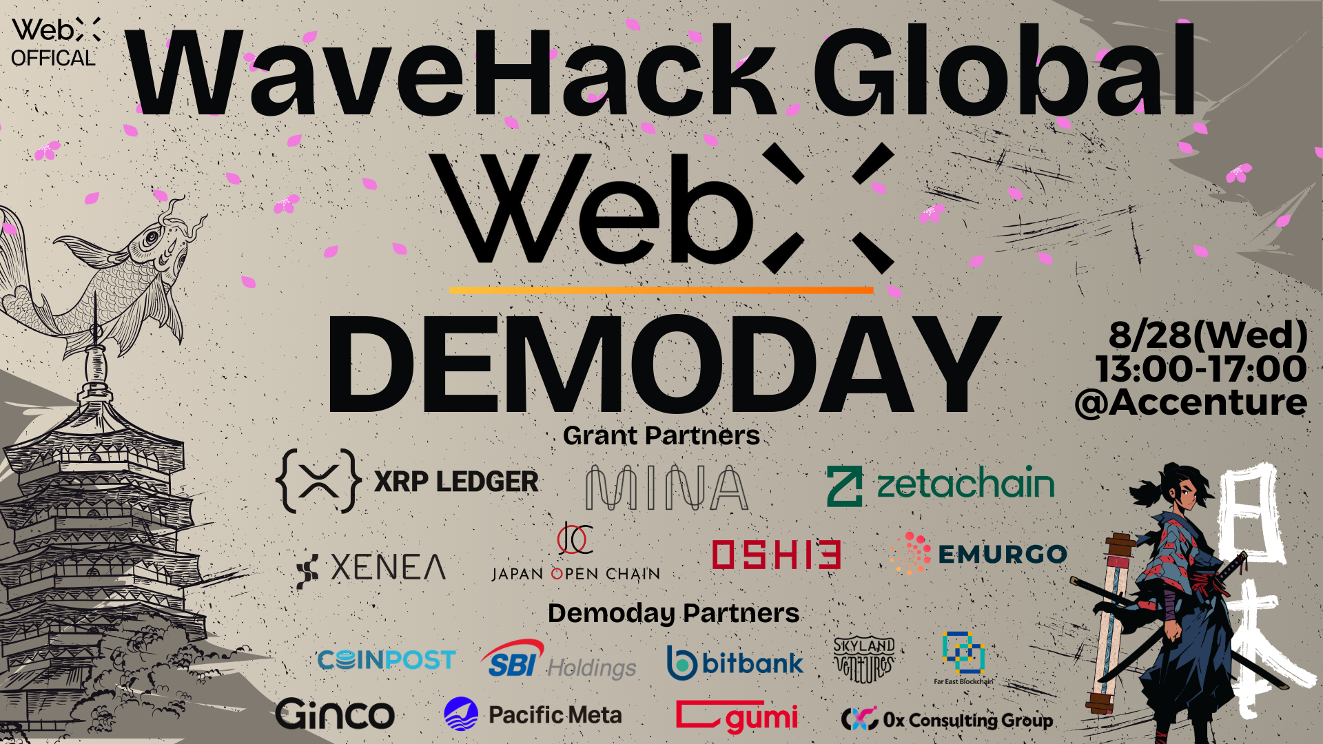 z30h̏vȌW听IWaveHack Global WebX FINAL DEMODAYWebXCxgƂ8/28()SBIbitbankȂǃp[gi[ƋɊJ