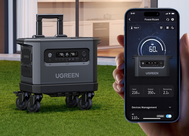 UGREENA2,048Wh_S`ECIobe[ځAőuԏo3,000W̃|[^uduUGREEN PowerRoam 2200v