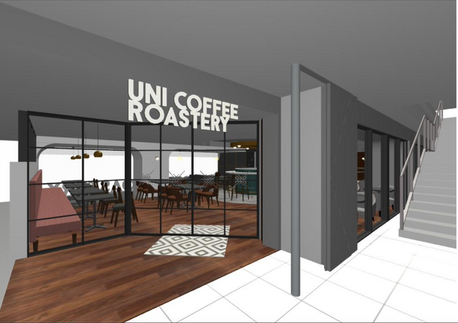 UNI COFFEE ROASTERYWCiXɓuh12XܖڂI[v