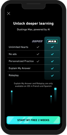 AI̖؂񂭁uDuolingo MaxvJ