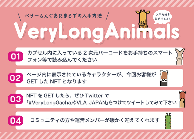 SUSHI TOP MARKETINGAVeryLongAnimals̒ԂVeryLongNFT̔@JA蒬rMIRAI LAB PALETTEɂĉ^pJn