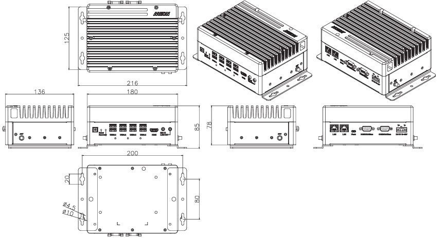 AAEON USB 3.2 Gen2 x 8|[gΉ NVIDIA(R) Jetson AGX Orin(TM)ڃt@XAIGbWPCyBOXER-8642AIz̔JnI