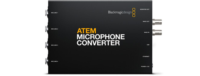 PANDASTUDIO.TV@Blackmagic Design ATEM Microphone Converter ̃^Jn
