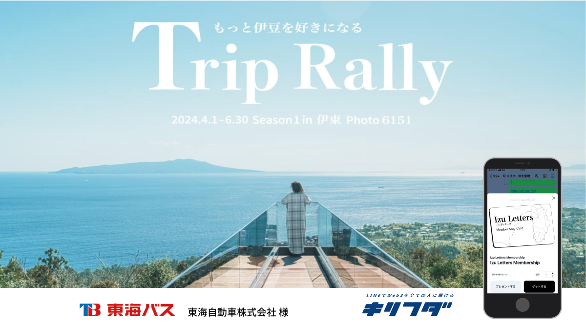 ɓñ|Cg[u Trip Rally in ItovNFTp@̑̌[U[̎Y