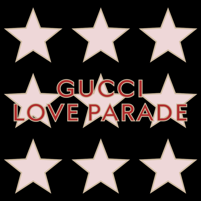 GUCCI LOVE PARADE̊łԂƃJtFEaJ ~V^p[Nɏo