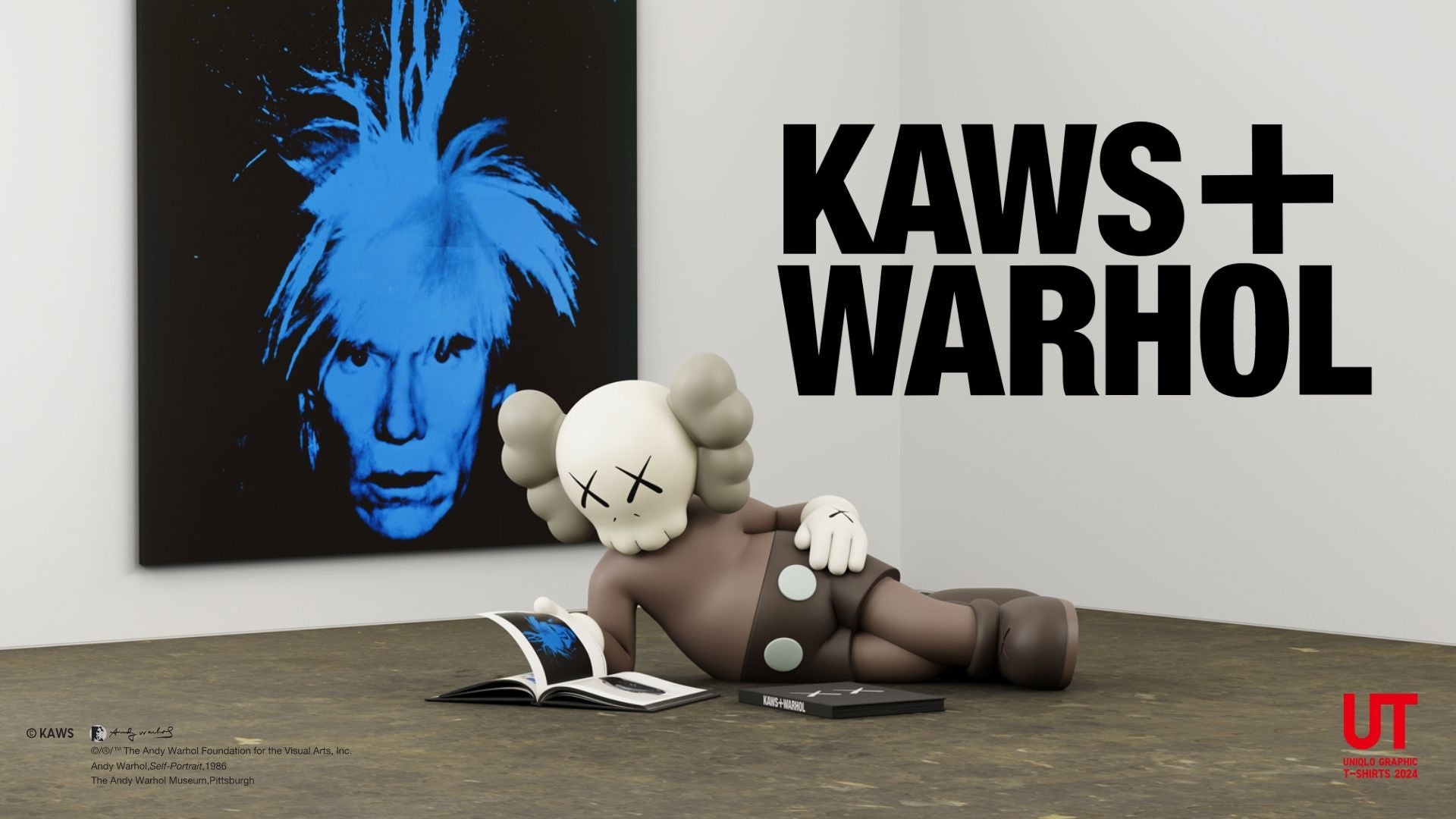 KAWSƃAfBEEH[zA\2ĺgNƂȂhR{B KAWS + Warhol UTRNVƃA[gubNo