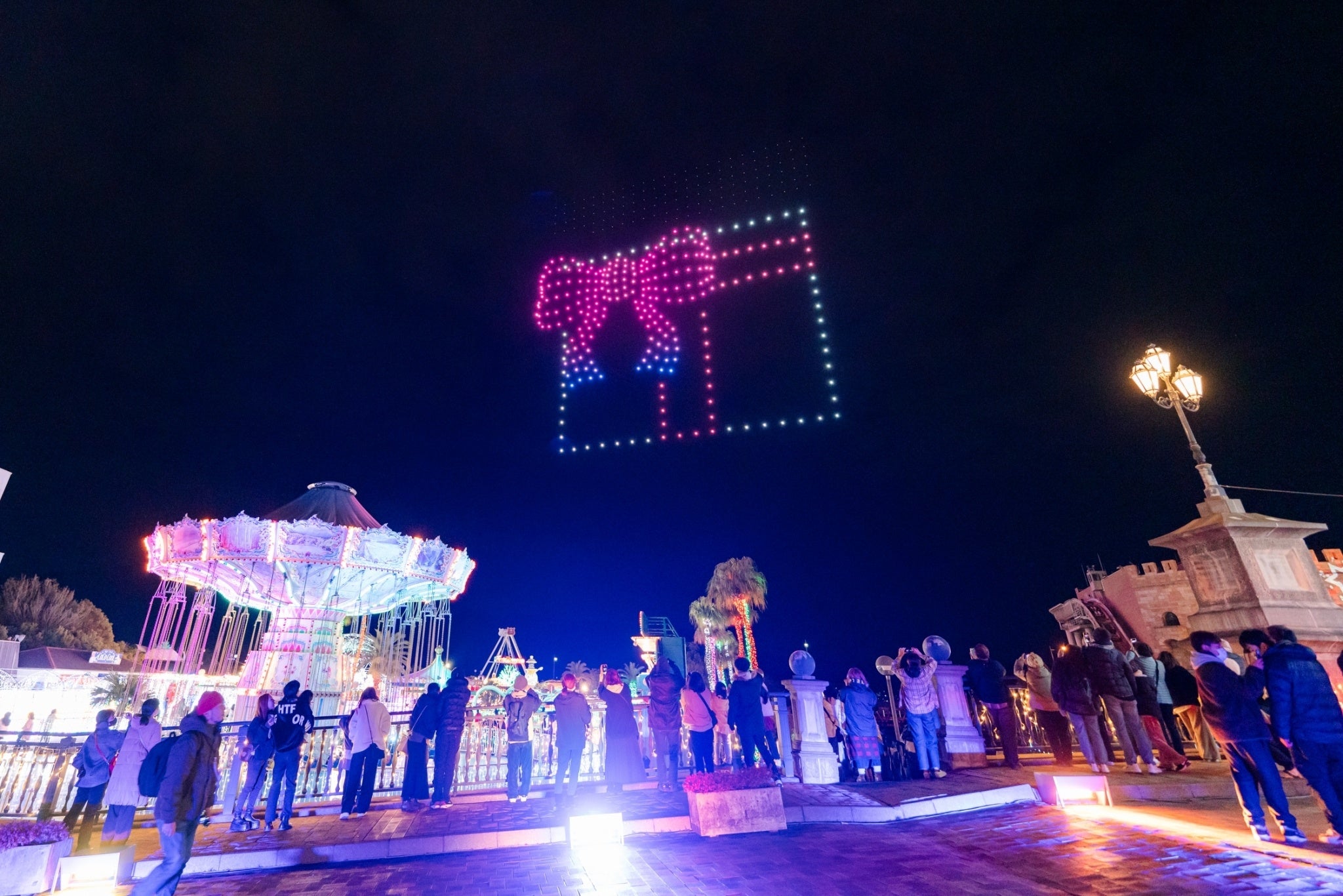 yҐΔ212%za̎Rߋőh[V[uWAKAYAMA LIGHTS in FeStA LuCe produced by Drone Show JapanvI