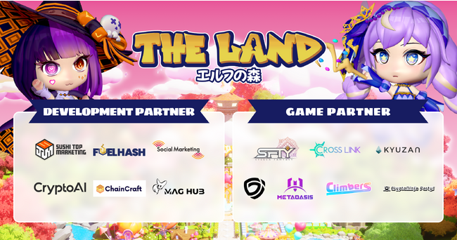 ^o[X^t@[~OubN`F[Q[uTHE LAND `Gt̐X`vGAME PartnerDEVELOPMENT Partner𔭕\