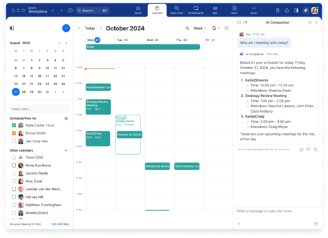 ZoomAAI Companion 2.0  AI Companion JX^}CYVȃAhI@\𔭕\