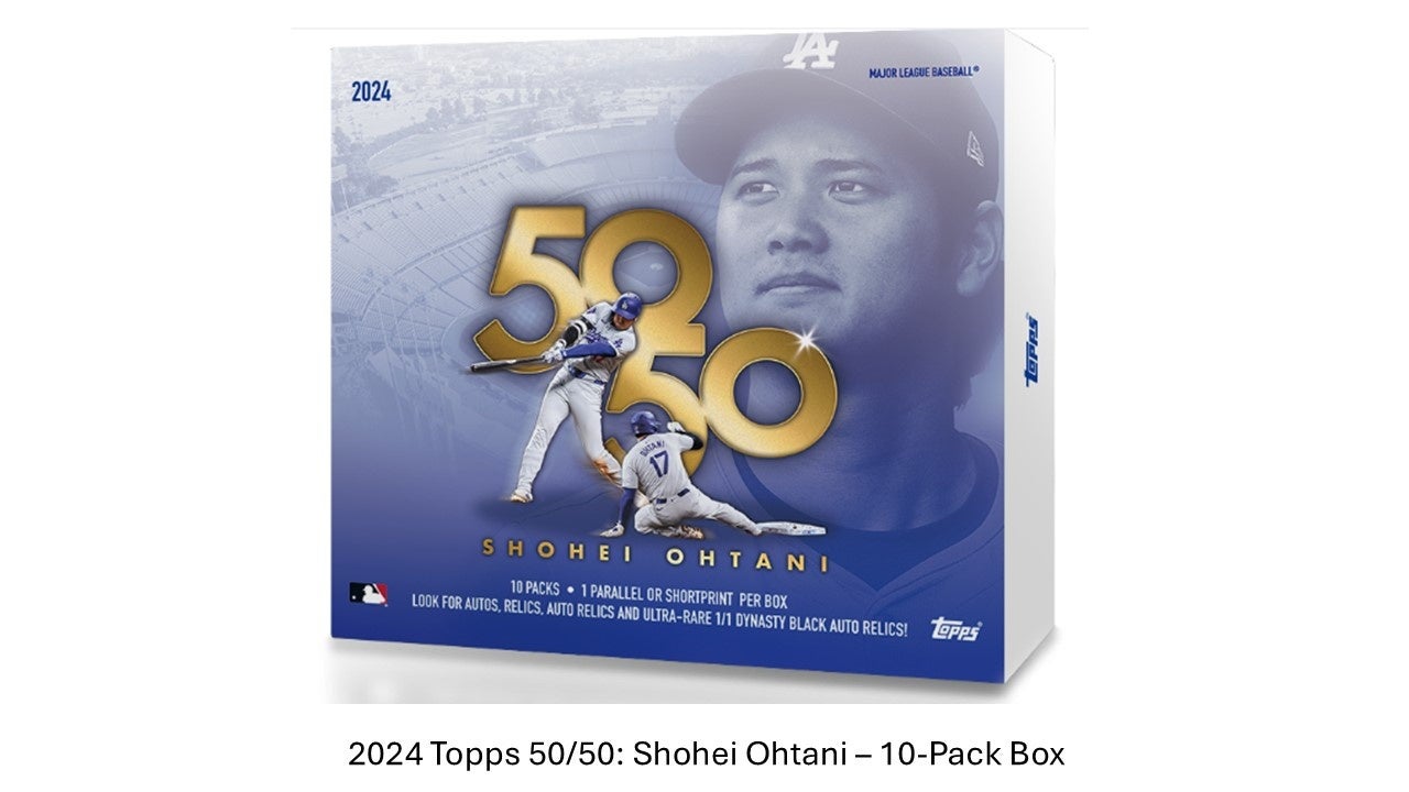 ToppsЂ@Viu 2024 Topps 50/50: Shohei Ohtani - 10-Pack Box vJn𔭕\