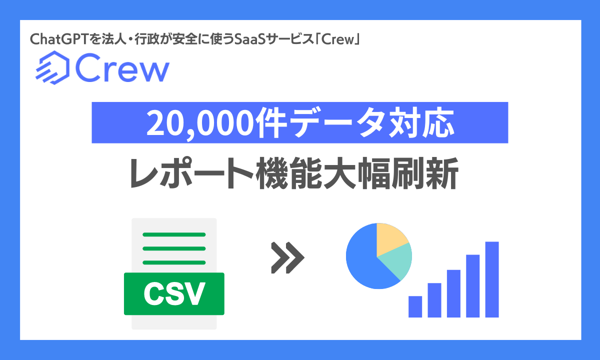 20,000CSVf[^Ǎ\ɁIƌhSȁhChatGPTuCrewiN[jvALʂcƃf[^̗vOt\ƂȂA|[g@\啝V