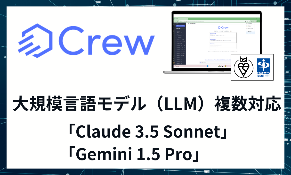 ChatGPTŎГƎ񓚂Ɩc[uCrewvAClaude 3.5 Sonnet Google Gemini 1.5 Pro𓋍