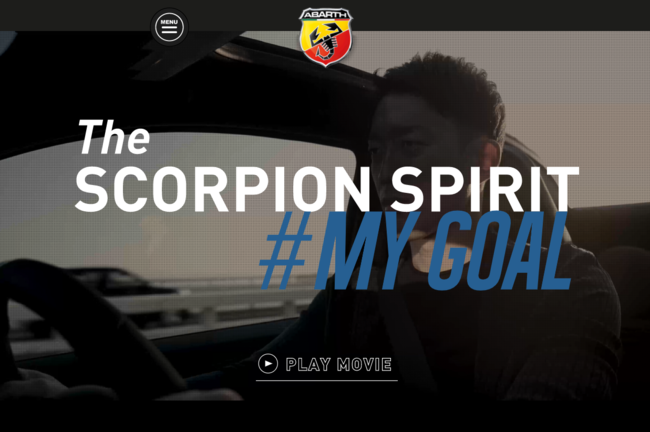 ABARTHuThe SCORPION SPIRITv~ vTbJ[I cCuMy GoalvVV[YJI