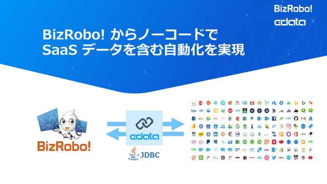 BizRobo! CData JDBC Drivers Ƃ̑݉^p\[VuROBOT-HUBvŌJ