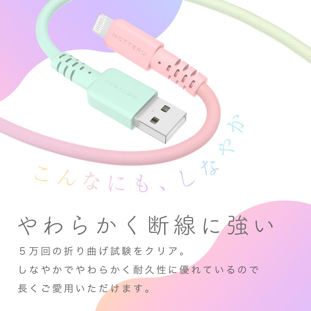 MOTTERU Of[V킢IUSB-A to LightningUSB-A to USB-CP[uVo