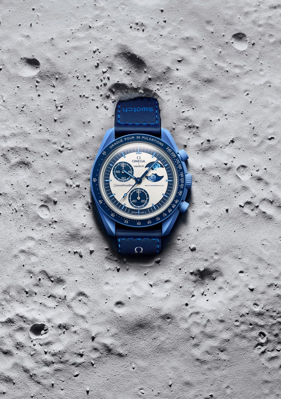 OMEGA X Swatch - `MoonSwatchɁwMISSION TO THE SUPER BLUE MOONPHASExo